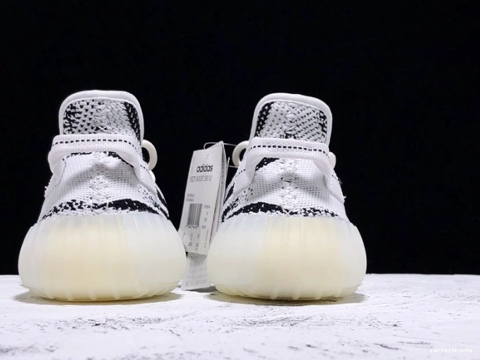 Boost V2 Zebra Adidas Black White 350 CP9654 Yeezy 0803